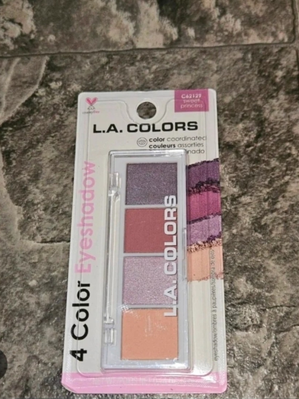 L.A. COLORS 4-Color Eyeshadow Palette - Sweet Princess BNIB